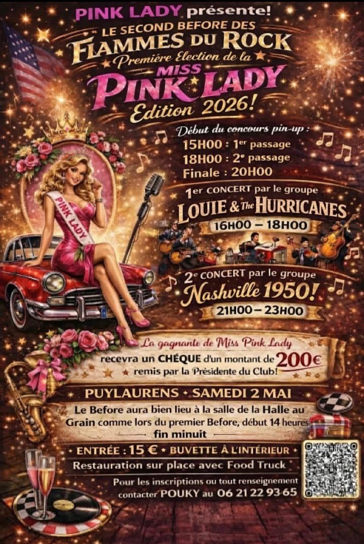 Second Before des Flammes du Rock Pink Lady